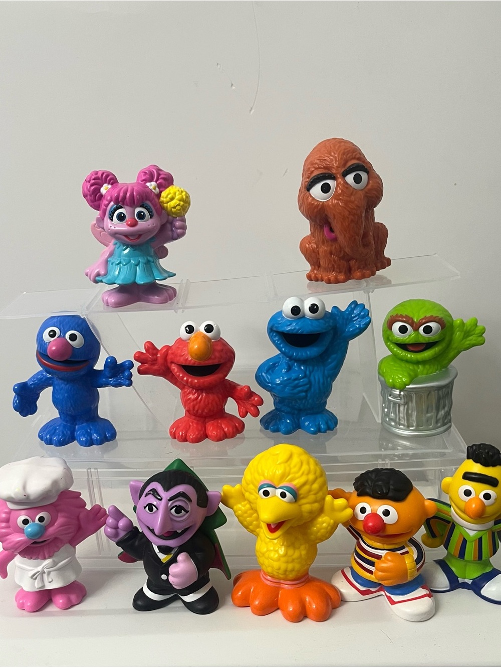 Lot Sesame Street Character Toy Figures Set bundle Elmo big bird Grover Oscar